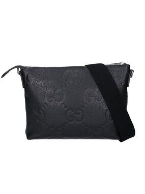 Gucci Jumbo GG Embossed Leather Shoulder Bag